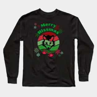 Merry Hissmas possum Long Sleeve T-Shirt